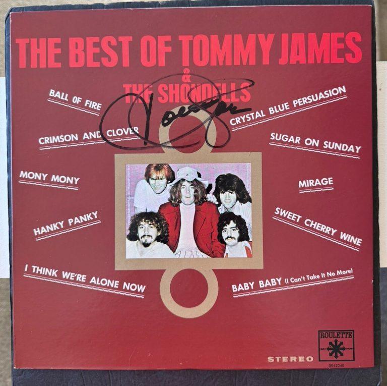 TOMMY JAMES SIGNED VINYL THE BEST OF ALBUM JSA COA AUTOGRAPHED Record Lp