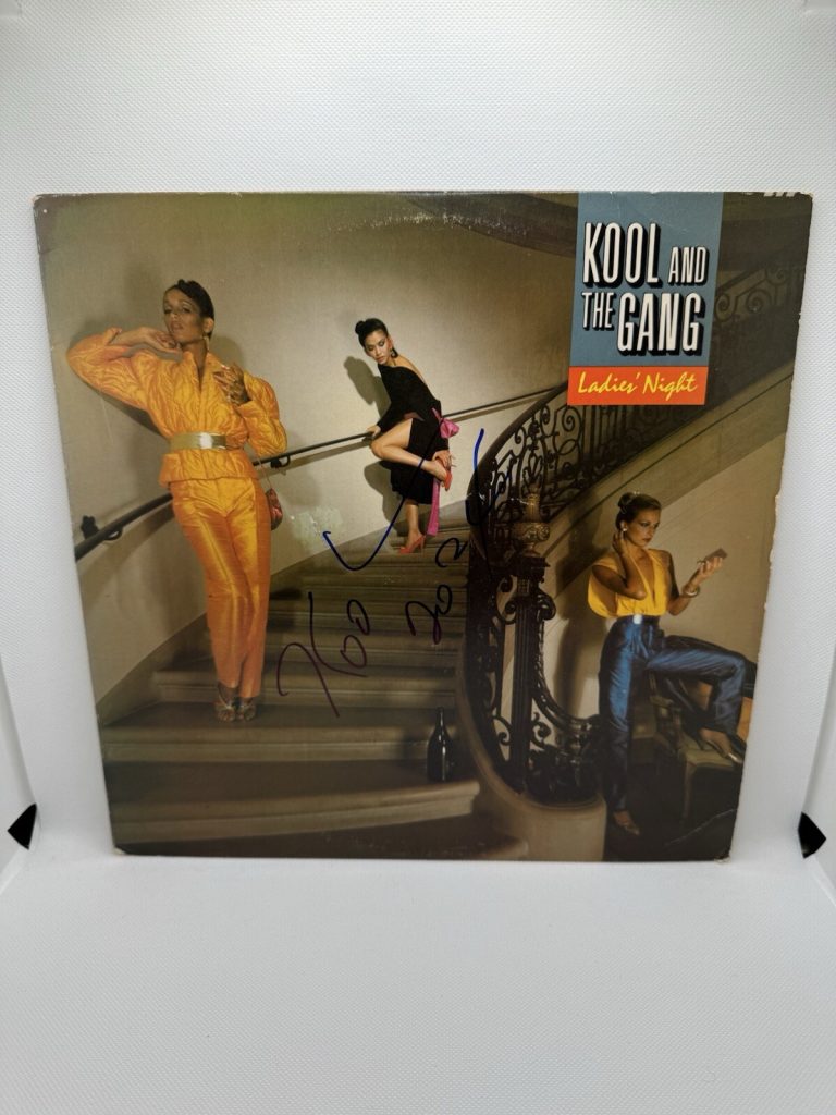Robert Kool Bell Signed Kool & the Gang Ladies' Night Vinyl Album Record JSA COA
