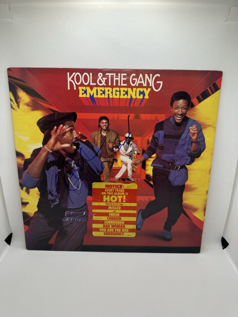 Robert Kool Bell Signed Kool & the Gang Emergency Vinyl Album Record JSA COA Lp