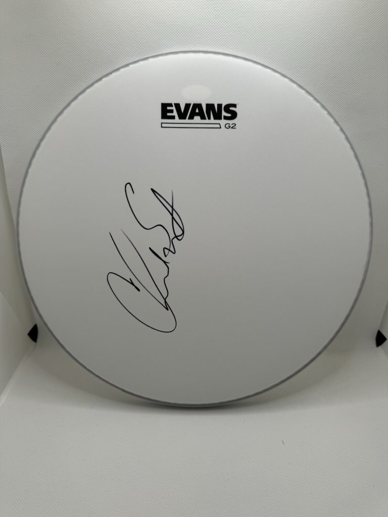 CHAD SMITH SIGNED DRUMHEAD JSA COA AUTOGRAPHED RED HOT CHILI PEPPERS DRUMMER