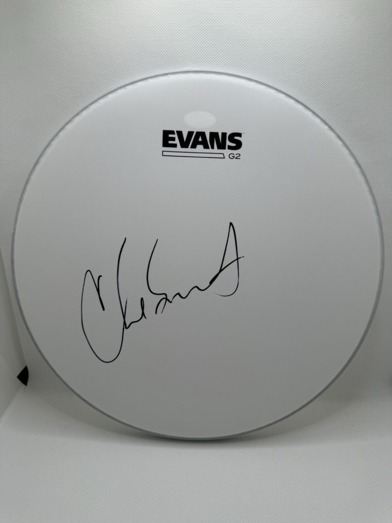 CHAD SMITH SIGNED DRUMHEAD JSA COA AUTOGRAPHED RED HOT CHILI PEPPERS DRUMMER