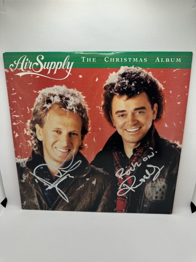 Air Supply Signed Vinyl Autographed Christmas Album Graham Russell Hitchock JSA