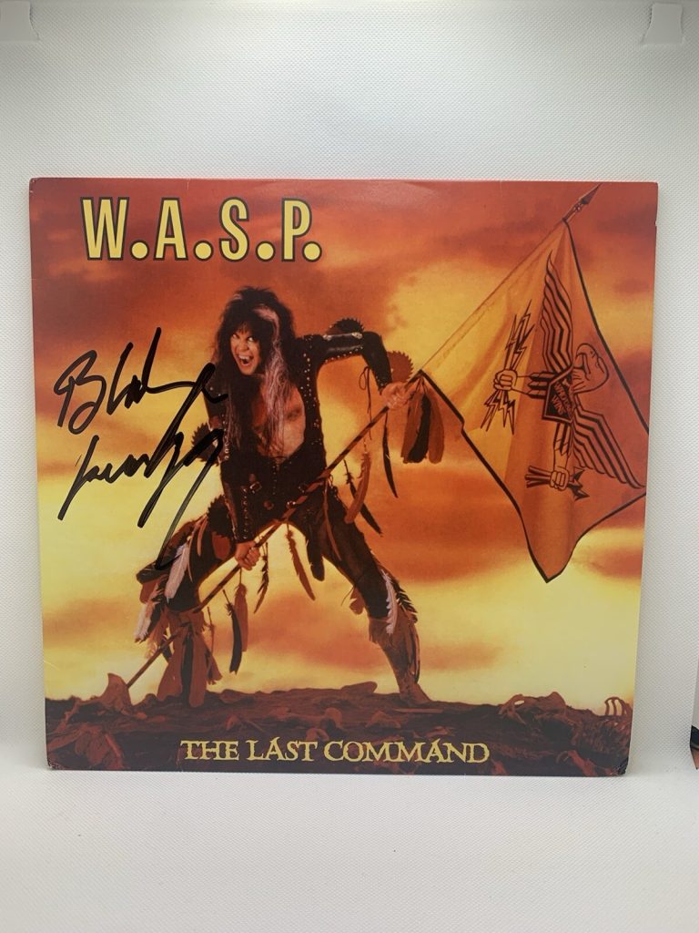 WASP SIGNED BLACKIE LAWLESS VINYL THE LAST COMMAND AUTOGRAPHED JSA COA RECORD LP