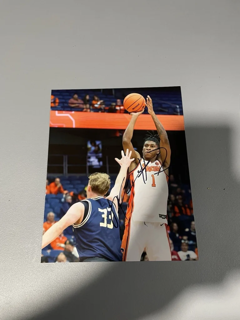 SYRACUSE ORANGE BASKETBALL 🏀 DONNIE FREEMAN SIGNED AUTO PHOTO COA