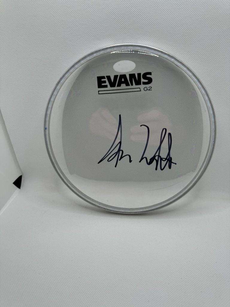 ANDREW WATT SIGNED DRUMHEAD JSA COA AUTOGRAPHED ROLLING STONES PEARL JAM