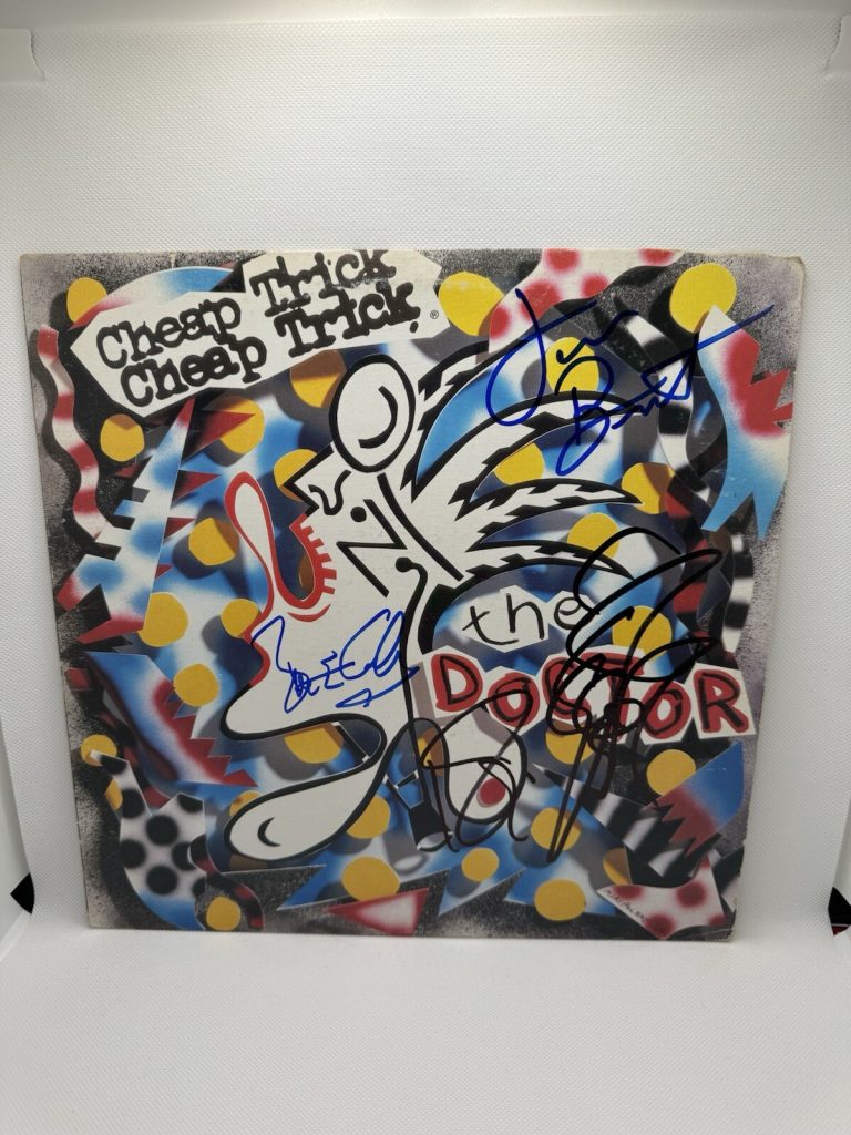 CHEAP TRICK Signed Vinyl THE DOCTOR X4 Nielsen ZANDER BRANDT BUN E JSA Autograph