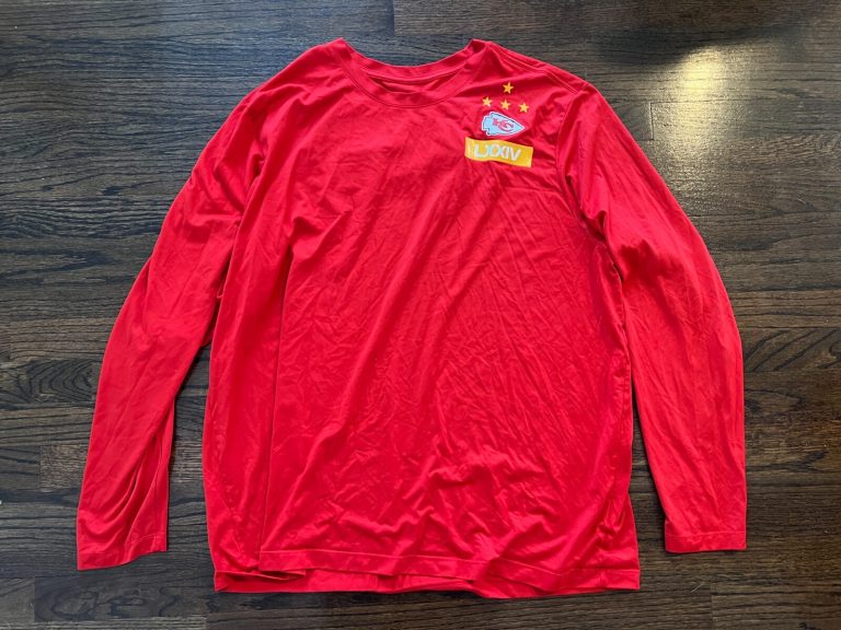 KANSAS CITY CHIEFS GAME USED ? TEAM ISSUED FOOTBALL SHIRT SIZE 3XL JAWAAN TAYLOR