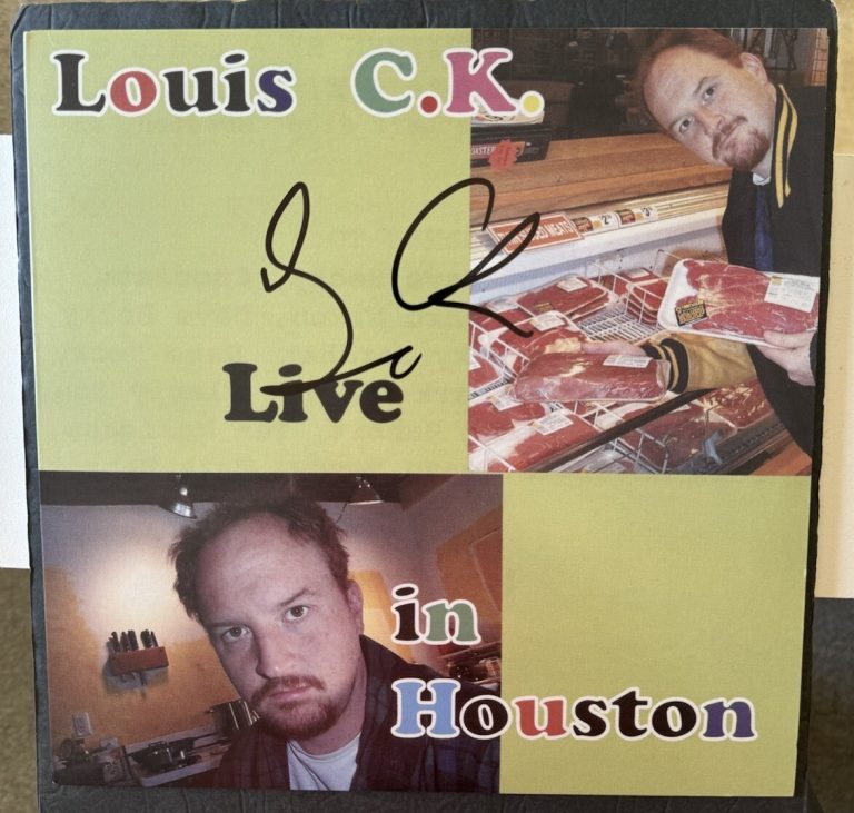 Louis C.K. Signed Vinyl Live In Houston JSA COA Louie Ck comedian autographed