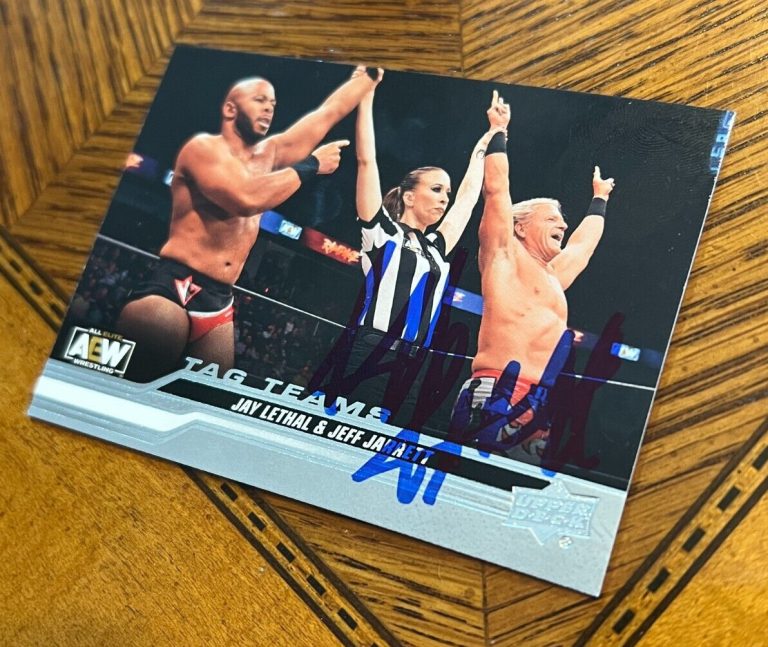 SIGNED ALL ELITE WRESTLING CARD AUTO 2024 UPPER DECK UD AEW JEFF JARRETT #85