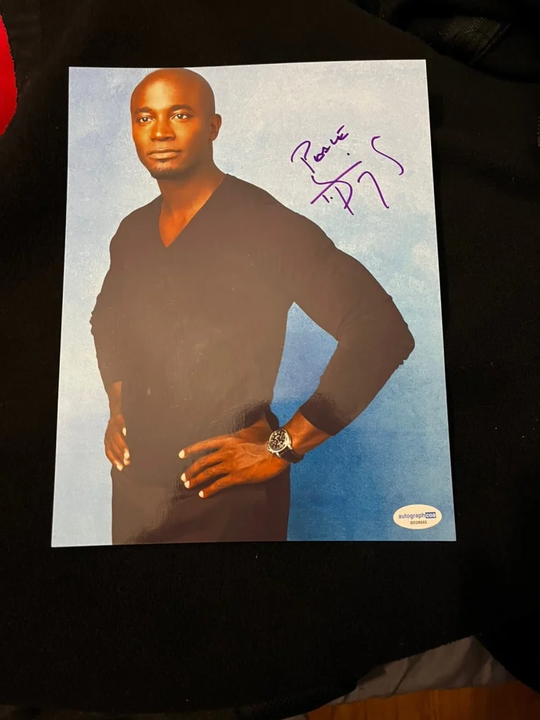 ACTOR TAYE DIGGS SIGNED AUTOGRAPHED PHOTO ACOA COA