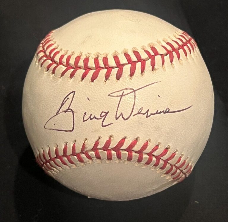 BING DEVINE SIGNED BASEBALL AUTO AUTO ST. LOUIS CARDINALS GENERAL MANAGER