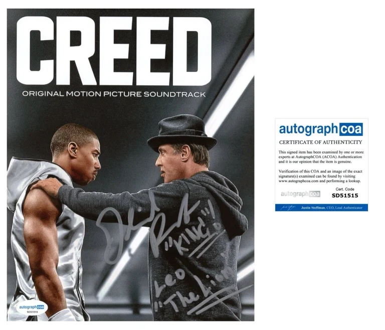 BOXER GABRIEL ROSADO SIGNED AUTOGRAPHED PHOTO CREED LEO THE LION ACOA STALLONE