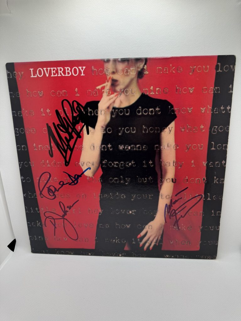 LOVERBOY Signed Self titled Vinyl  JSA COA x4 MIKE RENO Paul Dean DOUG Matt