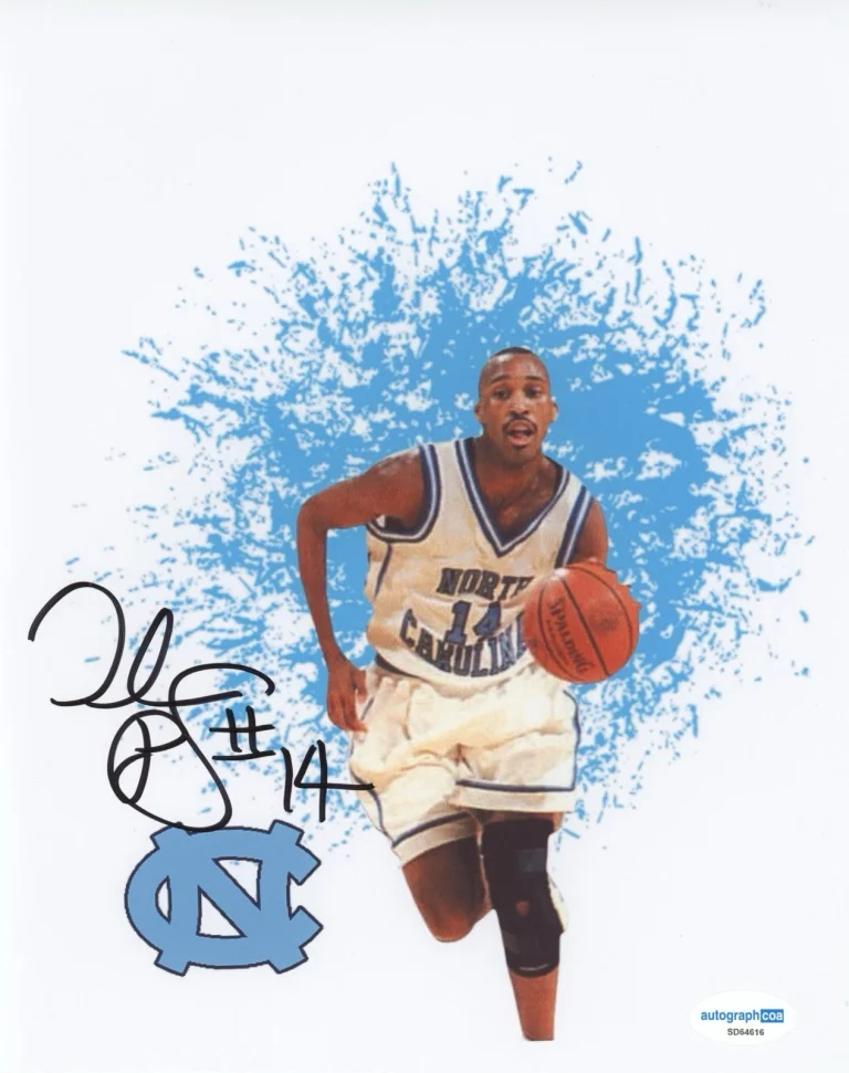 NORTH CAROLINA TARHEELS DERRICK PHELPS SIGNED AUTOGRAPHED PHOTO ACOA CERTIFIED
