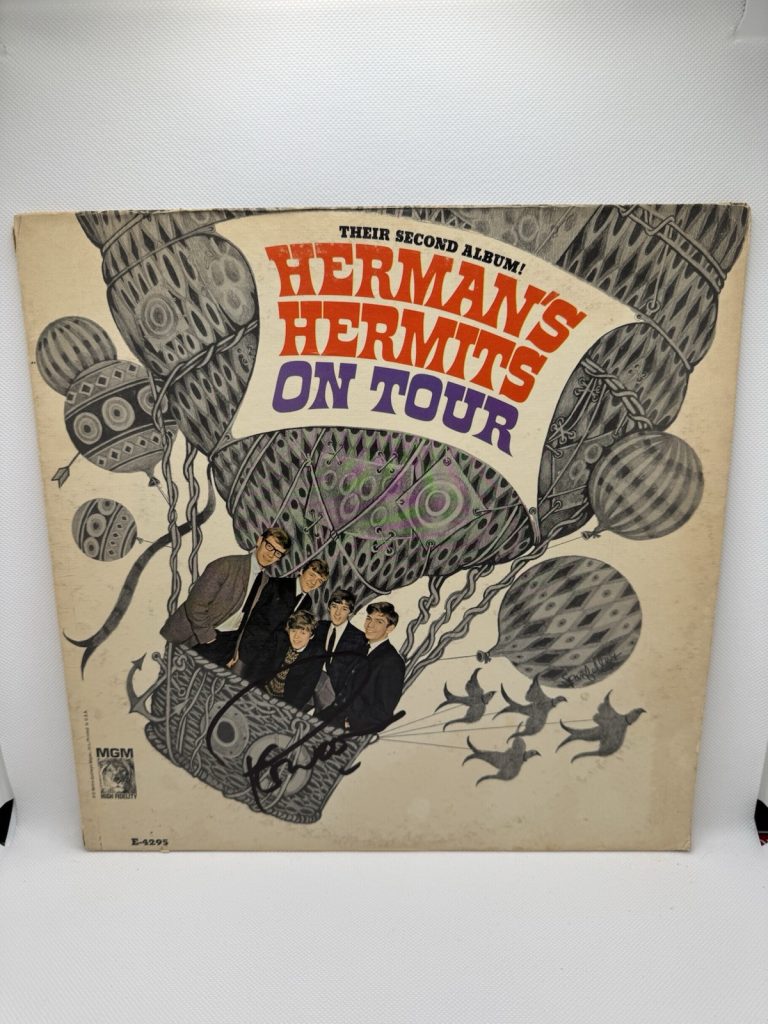 PETER NOONE Signed VINYL Autographed Herman's Hermits On Tour JSA COA Album Lp