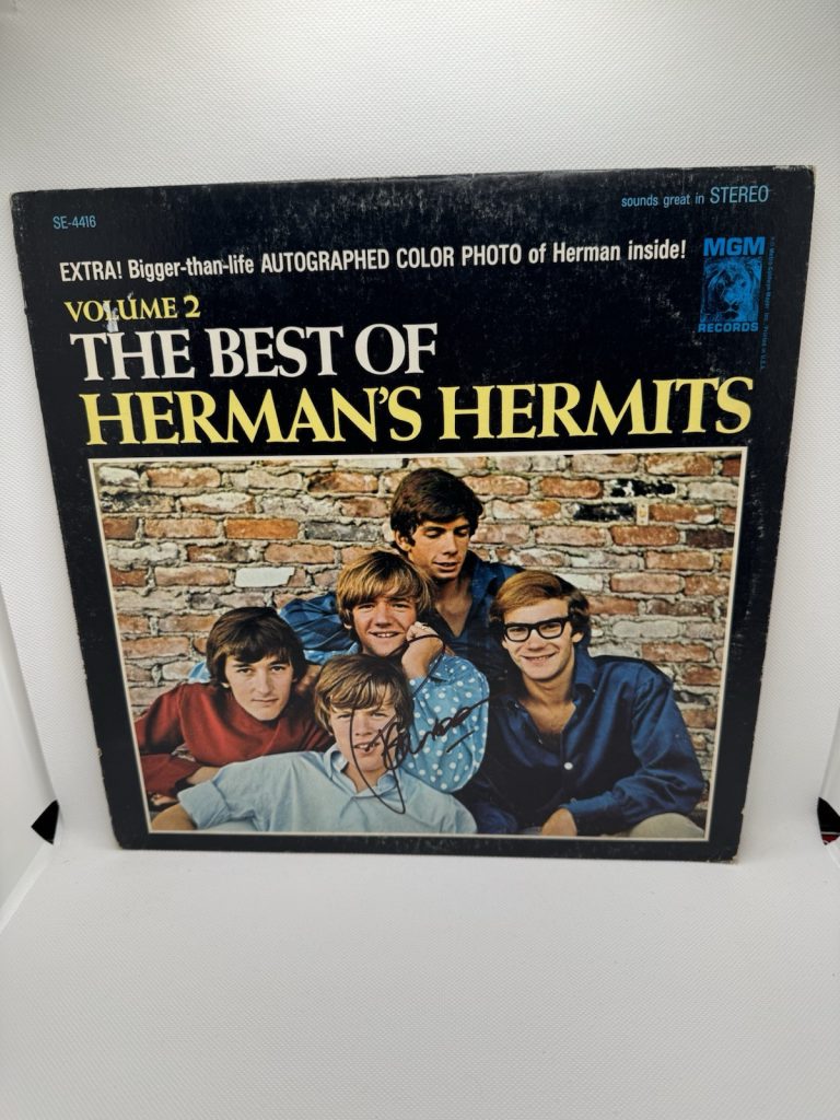 PETER NOONE Signed VINYL Autographed The Best Of Herman's Hermits Volume 2 JSA