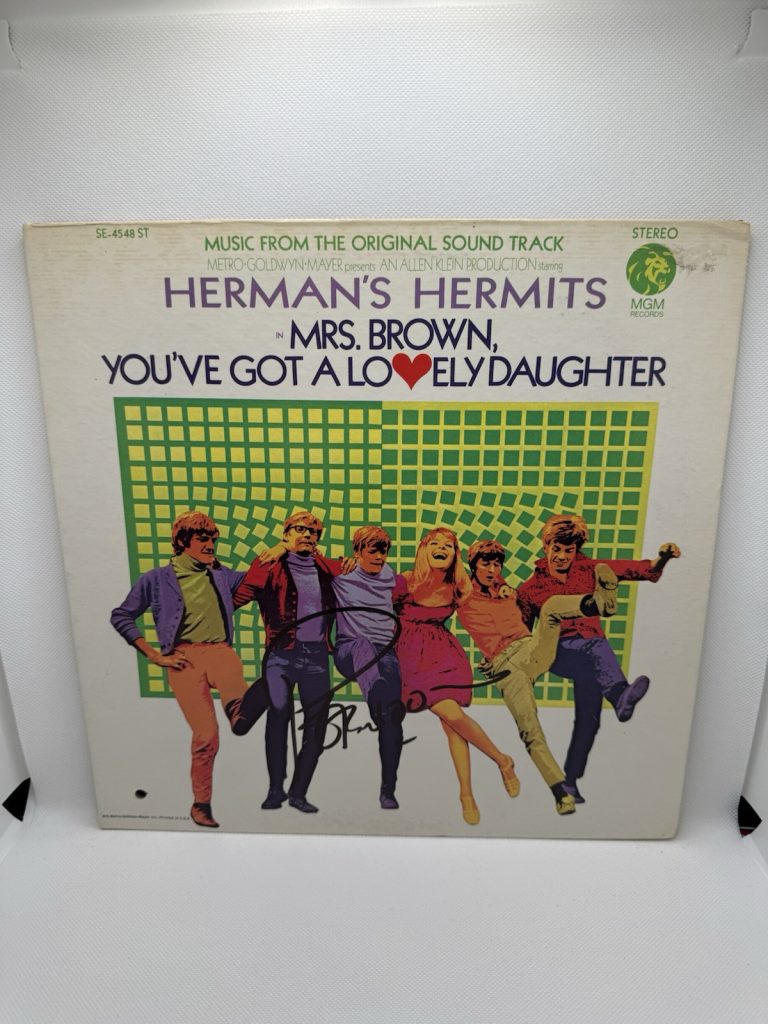 PETER NOONE Signed VINYL Autographed Mrs Brown You've Got Herman's Hermits JSA