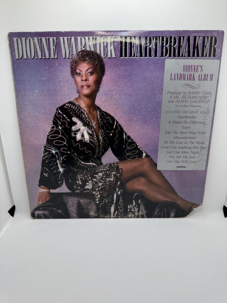 Dionne Warwick Signed Vinyl Heartbreaker Autographed JSA COA Album Record Lp