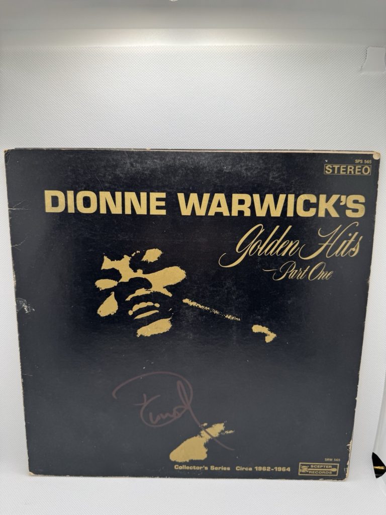 Dionne Warwick Signed Vinyl Golden Hits Part One Autographed JSA COA Album Lp