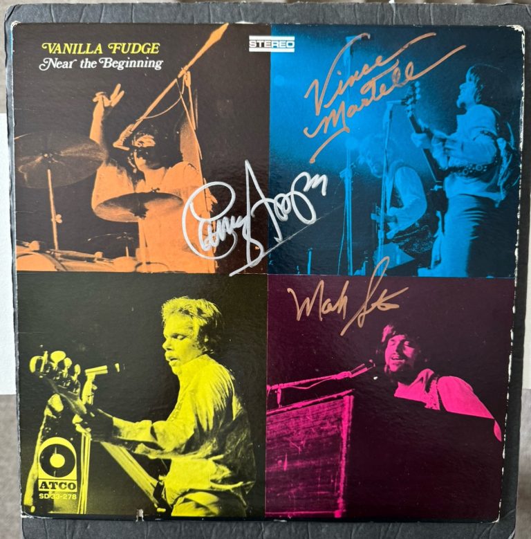 Vanilla Fudge Signed Vinyl Near The Beginning JSA COA Appice Stein Martell