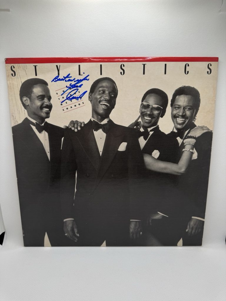 Russell Thompkins Jr Signed Vinyl THE STYLISTICS Some Things Never Change JSA