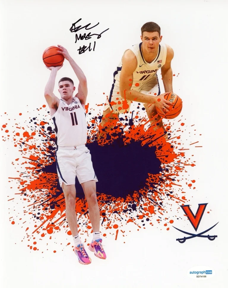 VIRGINIA CAVALIERS ISAAC MCNEELY IMAC SIGNED AUTOGRAPHED PHOTO ACOA CERT