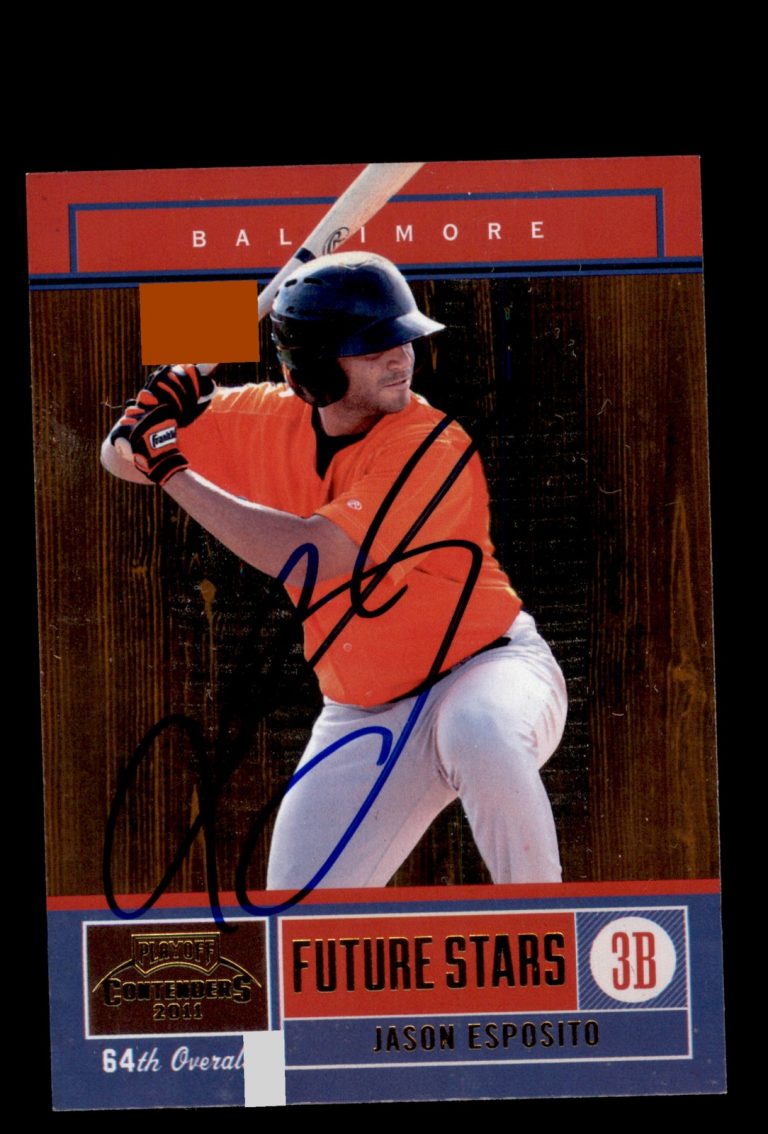 Signed Baseball Card Auto 2011 Playoff Contenders #16 Jason Esposito Orioles