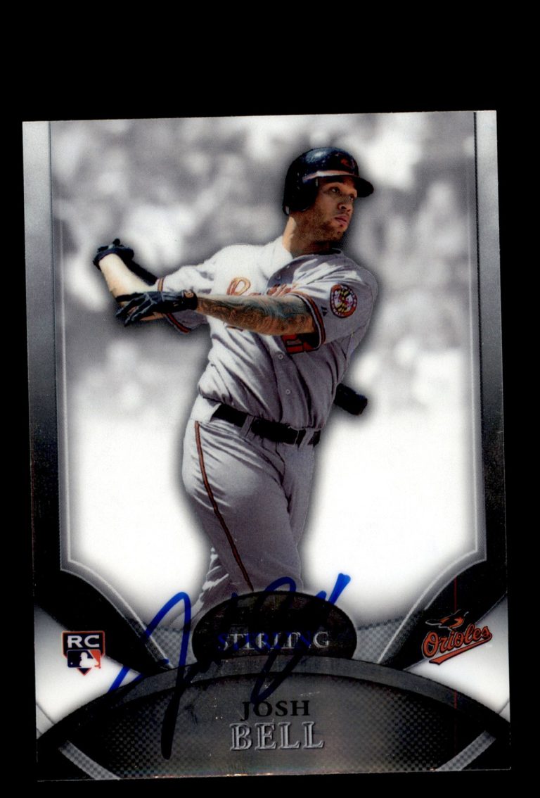 Signed Baseball Card Auto 2010 Bowman Sterling #2 Josh Bell Baltimore Orioles