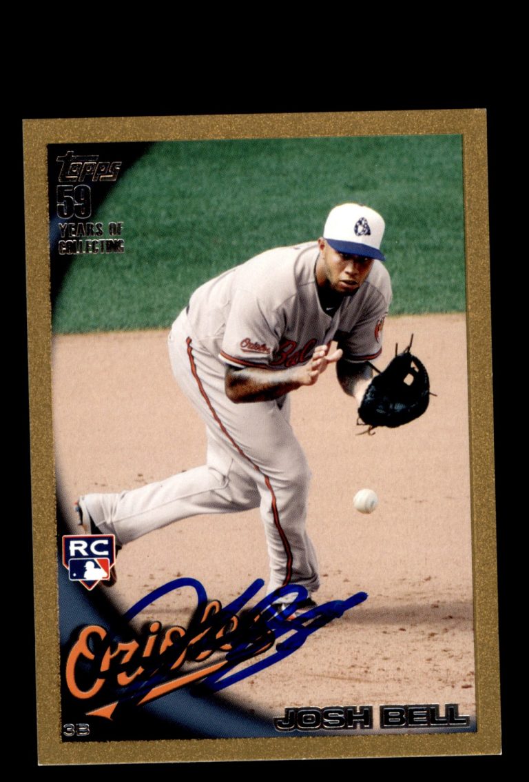 Signed Baseball Card Auto 2010 Topps Update #US-225 Josh Bell Orioles /2010