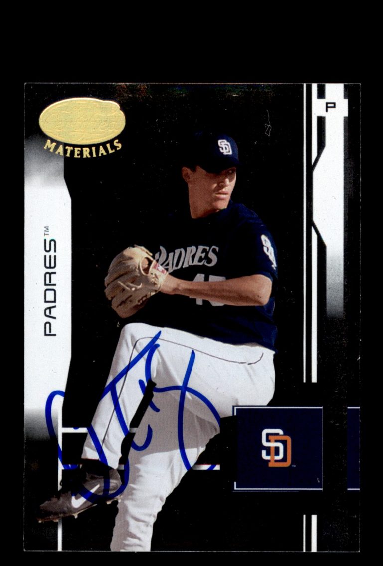 Signed Baseball Card Auto 2003 Leaf Certified #159 Dennis Tankersley SD Padres