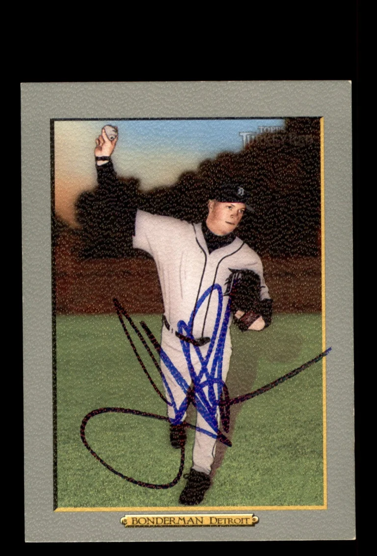 Signed Baseball Card Auto 2006 Topps Turkey Red #321 Jeremy Bonderman Tigers