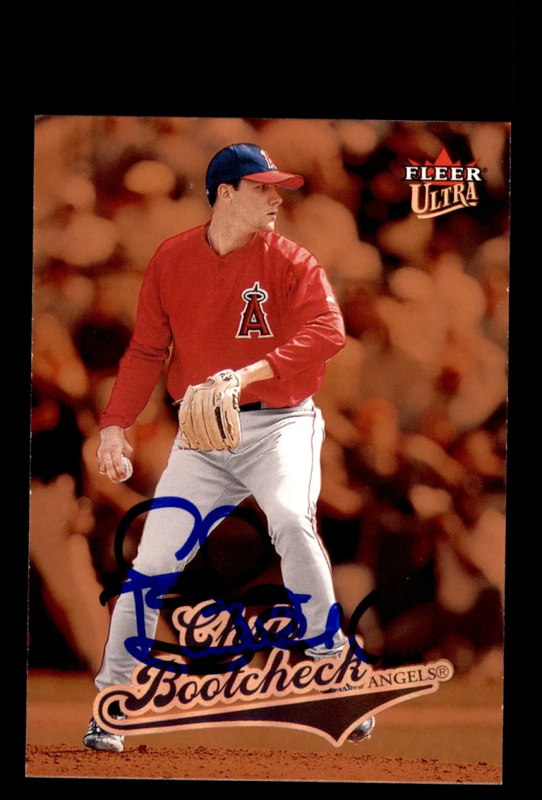 Signed Baseball Card Auto 2004 Ultra #204 Chris Bootcheck Anaheim Angels