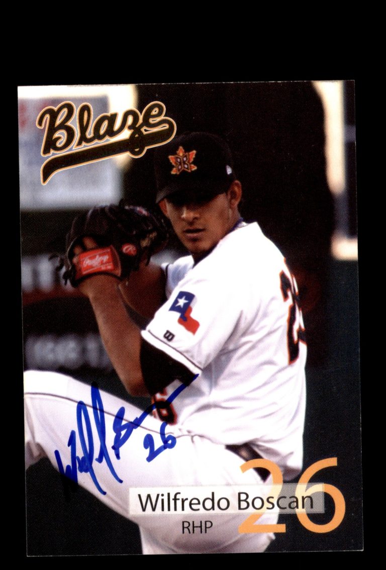 Signed Baseball Card Auto 2010 Wilfredo Boscan Bakersfield Blaze MILB