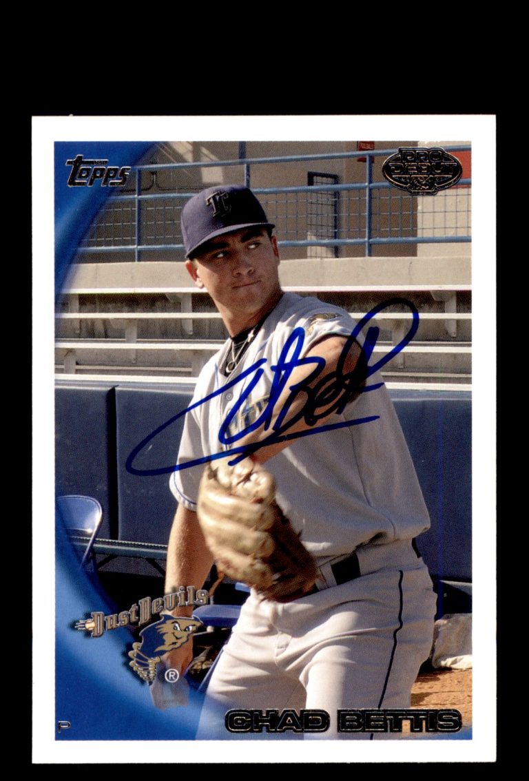 Signed Baseball Card Auto 2010 Topps Pro Debut #406 Chad Bettis