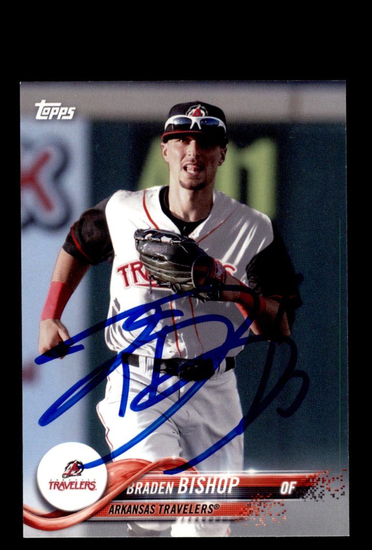 Signed Baseball Card Auto 2018 Topps Pro Debut #126 Braden Bishop