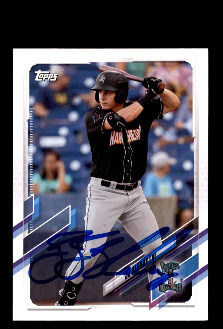 Signed Baseball Card Auto 2021 Topps Pro Debut #PD-12 JJ Bleday