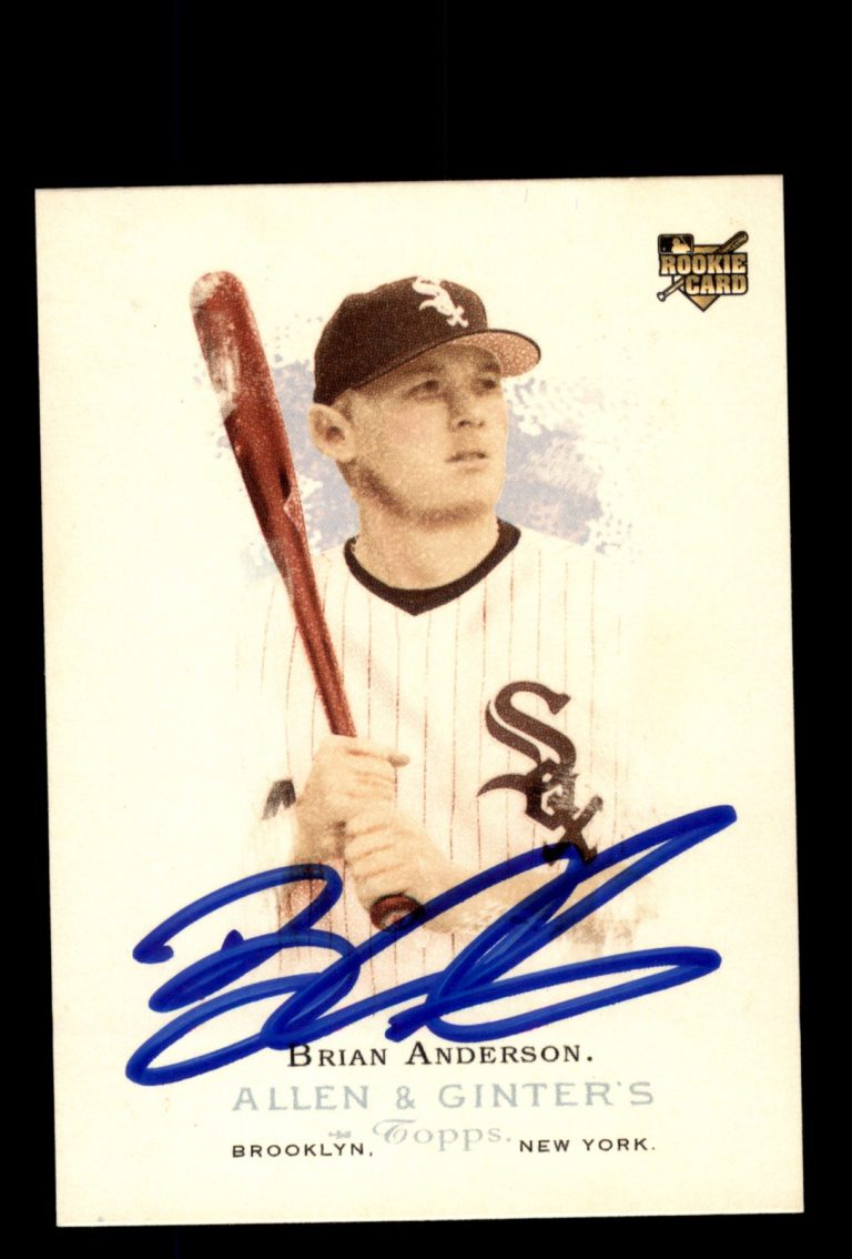 Signed Baseball Card Auto 2006 Topps Allen & Ginter #254 Brian Anderson A&G