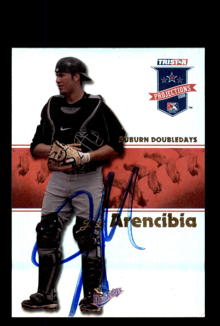 Signed Baseball Card Auto 2008 TriStar #148 J.P. Arencibia Reflectives
