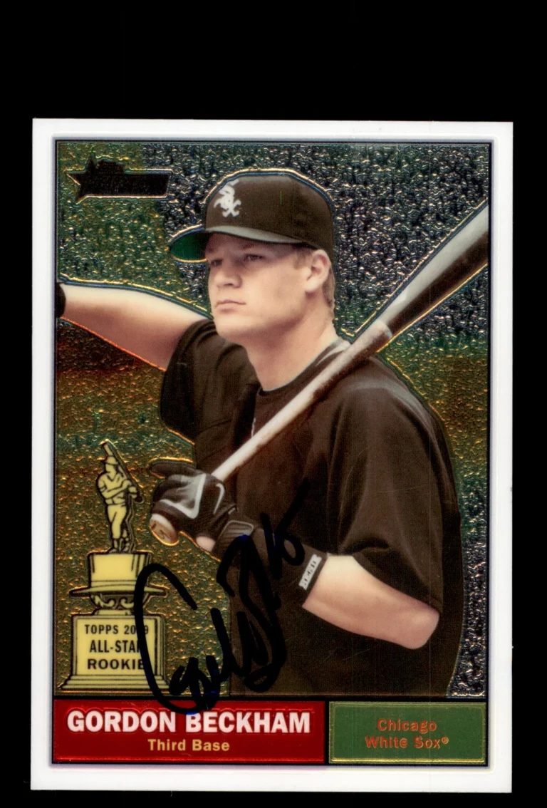 Signed Baseball Card Auto 2010 Heritage #C13 Gordon Beckham /1961 White Sox