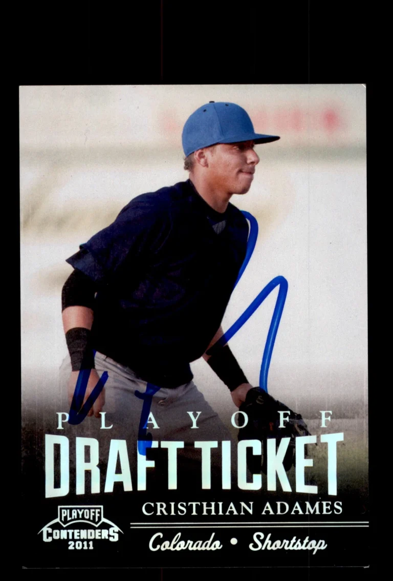Signed Baseball Card Auto 2011 Playoff Contenders #DT55 Cristhian Adames /99