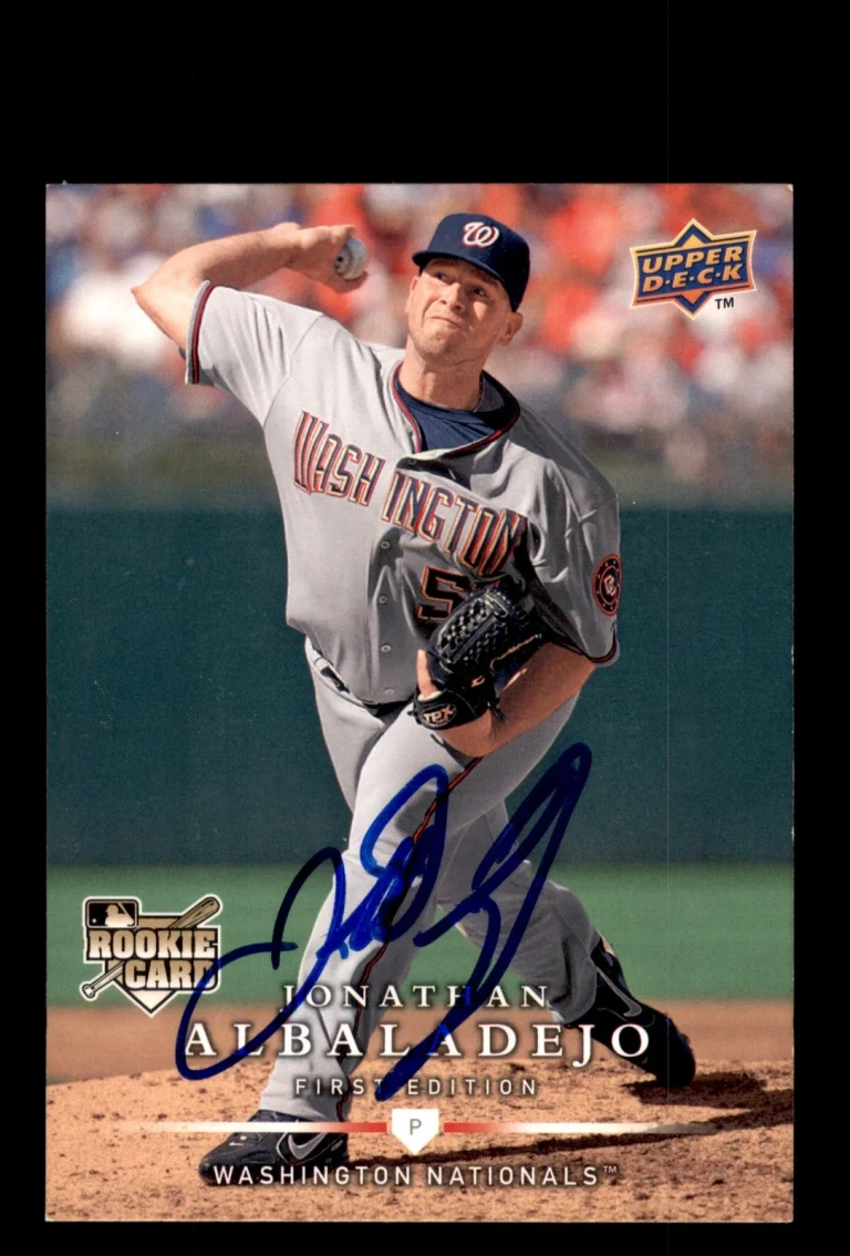 Signed Baseball Card Auto 2008 Upper Deck First Edition #251 Jonathan Albaladejo