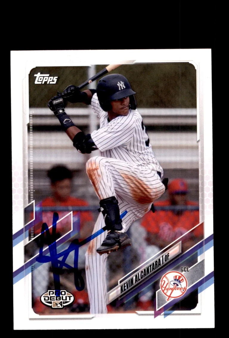 Signed Baseball Card Auto 2021 Topps Pro Debut #PD-95 Kevin Alcantara