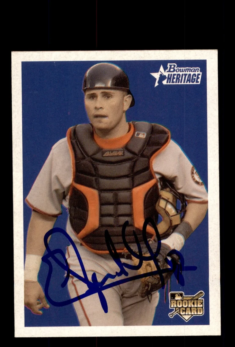 Signed Baseball Card Auto 2006 Bowman Heritage #287 Eliezer Alfonzo