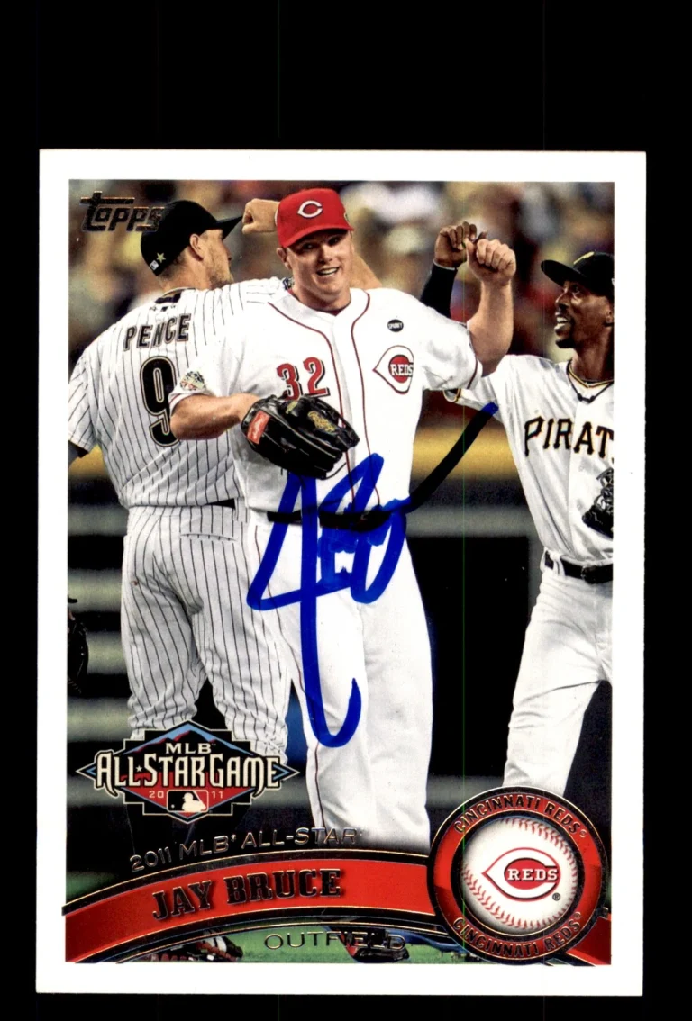 Signed Baseball Card Auto 2011 Topps #US207 Jay Bruce Cincinnati Reds