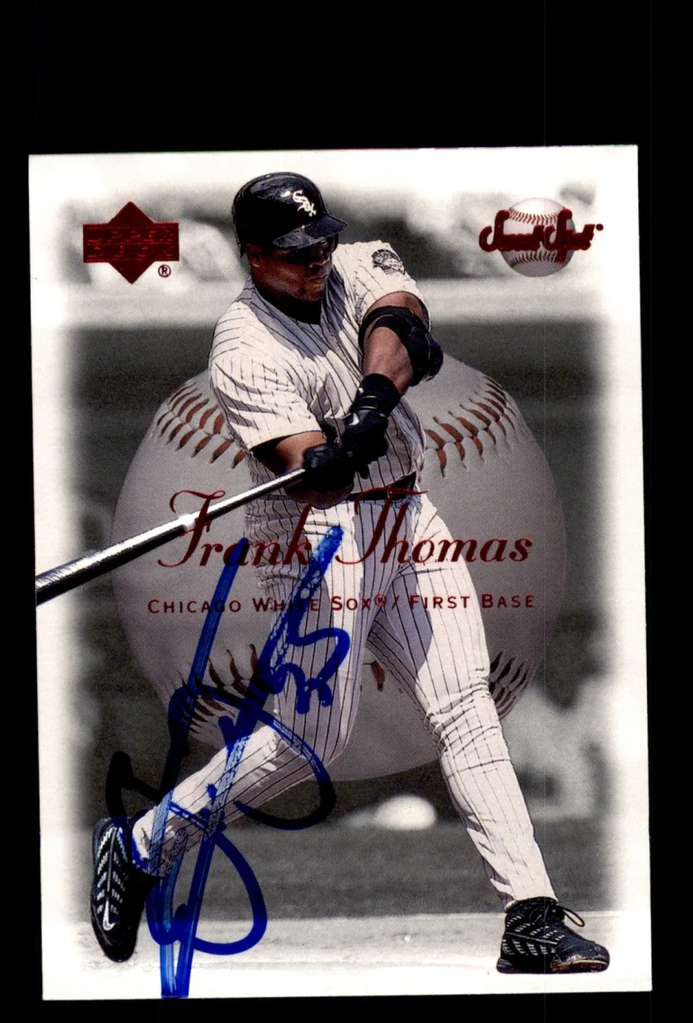 Signed Baseball Card Auto 2001 Upper Deck Sweet Spot #25 Frank Thomas White Sox