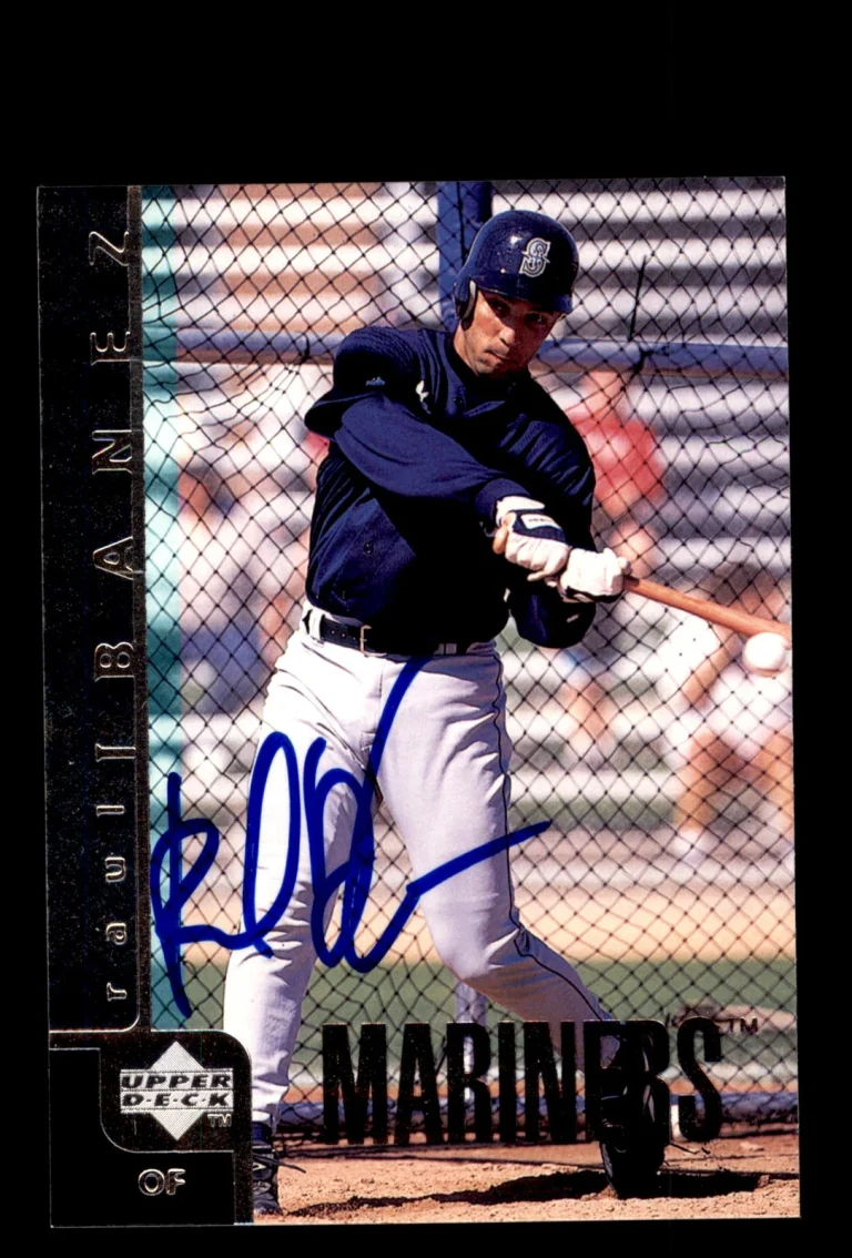 Signed Baseball Card Auto 1998 Upper Deck #513 Raul Ibanez Seattle Mariners