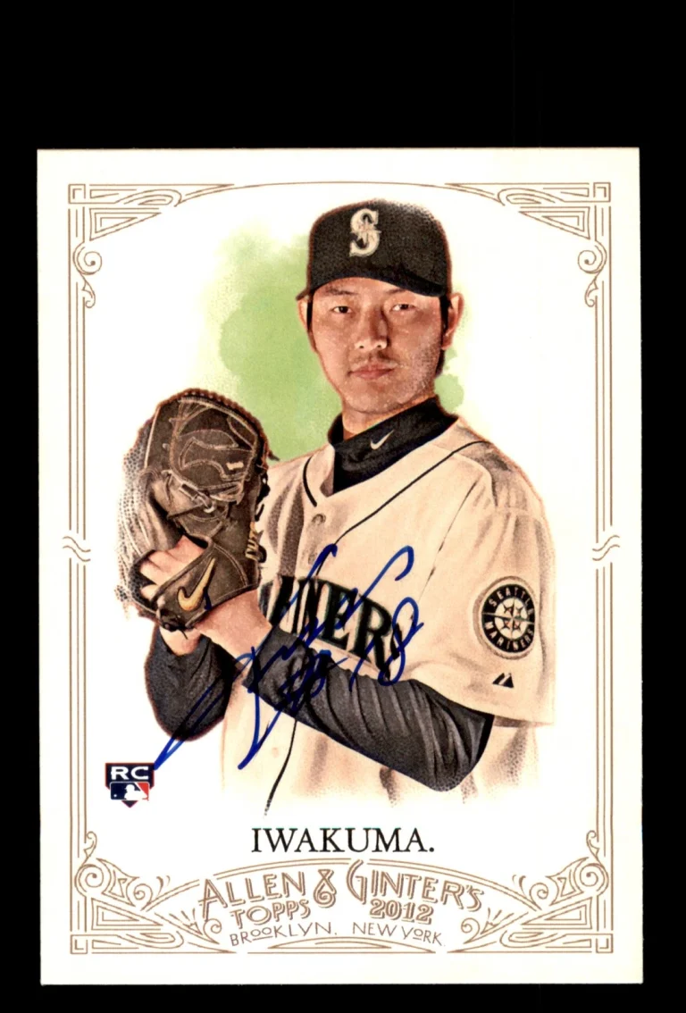 Signed Baseball Card Auto 2012 Topps Allen & Ginter #53 Hisashi Iwakuma Mariners