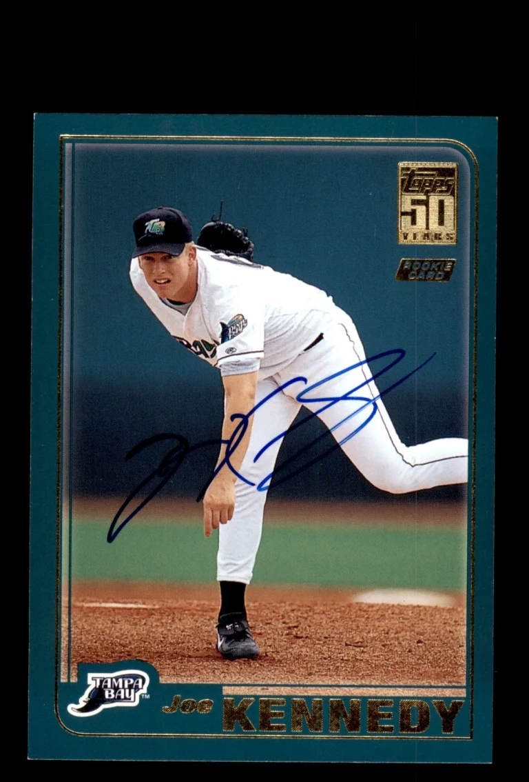 Signed Baseball Card Auto 2001 Topps #T253 Joe Kennedy Devil Rays