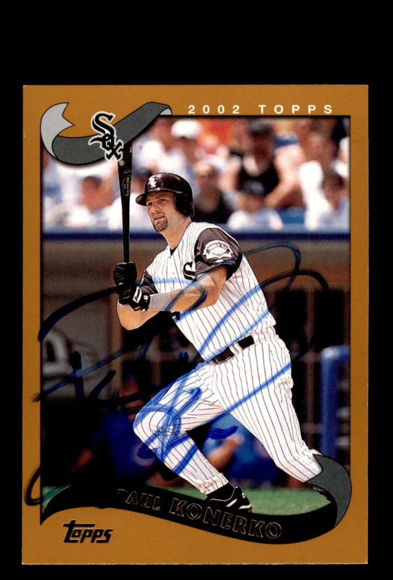 Signed Baseball Card Auto 2002 Topps #264 Paul Konerko Chicago White Sox