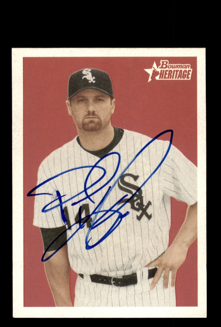 Signed Baseball Card Auto 2006 Bowman Heritage #5 Paul Konerko Chicago White Sox